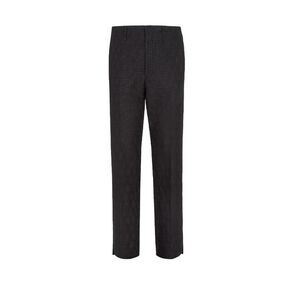FENDI Men's Patterned Straight Leg Trousers Men BLACK Pants